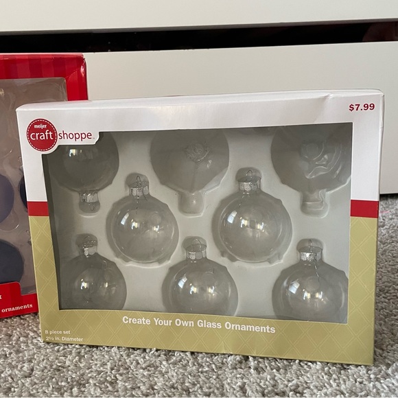 DIY Glass Bulb Christmas Ornaments (Lot of 13) - Picture 2 of 5